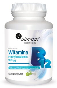 Witamina B12 Methylcobalamin 950µg x 100 kaps  -  Aliness