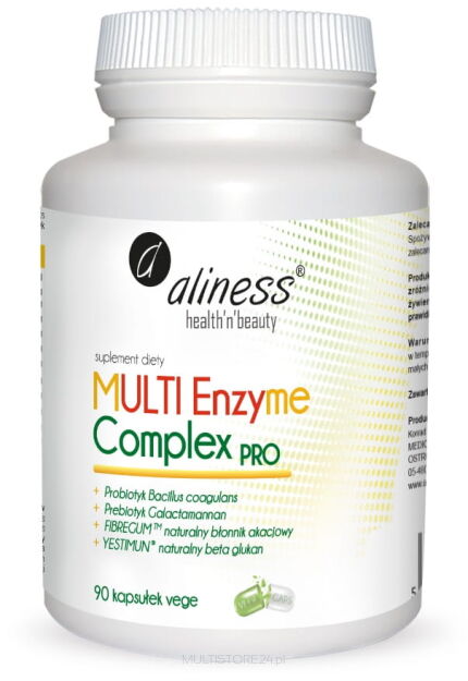 MULTI Enzyme Complex PRO x 90 VEGE CAPS  -  Aliness