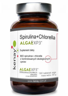 Spirulina+Chlorella ALGAEXP3™ (180 tabletek)