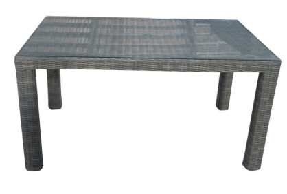 Stół ogrodowy z blatem szklanym PONTE 150x90x78 cm