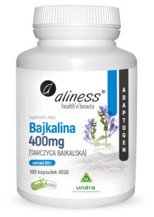 Bajkalina (Tarczyca bajkalska) Extract 85% 400 mg x 100 Vege caps