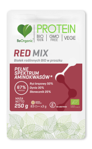 Red MIX białek roślinnych BIO w proszku 250g