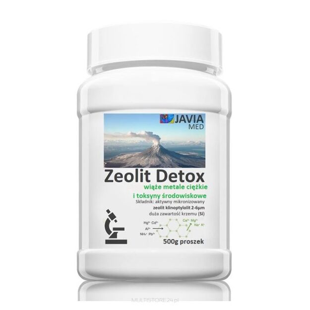 Zeolit Detox 500g Mikronizowany Aktywowany Klinoptylolit