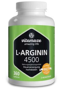 L-Arginina 4500 360 kapsułek Vitamaze