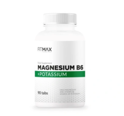 Fitmax Magnesium B6+Potassium 90 tabl Magnez Potas Witamina B6 Cytrynian