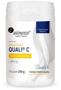 Witamina C Quali®-C (kwas L-askorbinowy) 250 g proszek - Aliness