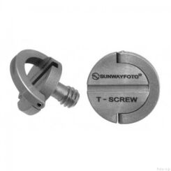 Sunwayfoto T-screw - Śruba mocująca 1/4” z uchwytem do płytek szybkiego mocowania