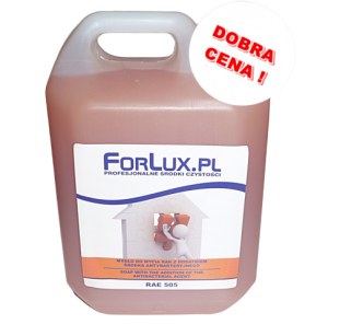 FORLUX RAE 505 Mydło w płynie do mycia rąk z dodatkiem środka antybakteryjnego – brzoskwinia 5L