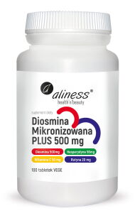 Diosmina mikronizowana PLUS 500 mg x 100 tabletek  -  Aliness