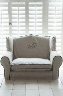 Fotel THIS IS MY...DOG CHAIR LINEN SMALL
