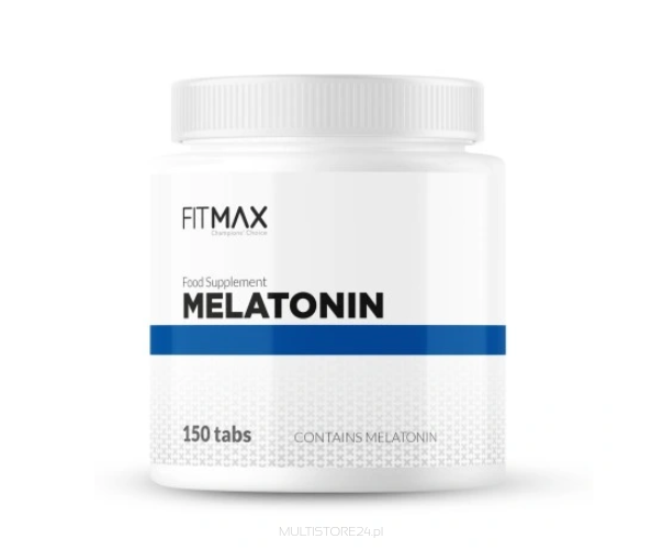 Fitmax Melatonin 150tabl 4mg - 600 porcji, zdrowy sen, melatonina