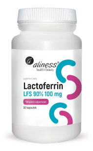Lactoferrin LFS 90% 100 mg x 30 kapsułek .  -  Aliness