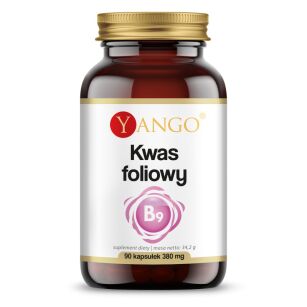 Kwas foliowy - witamina B9 - 90 kaps  YANGO