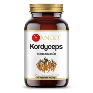 Kordyceps - ekstrakt 10% polisacharydów - 90 kaps Yango