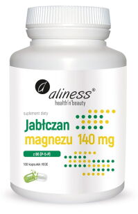 Jabłczan magnezu 140 mg z B6 (P-5-P) x 100 Vege caps  -  Aliness