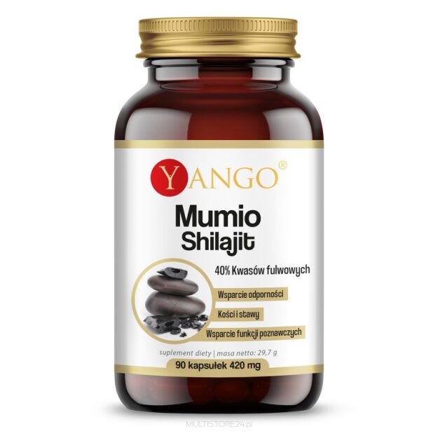 Mumio - 40% kwasów fulwowych - 90 kapsułek Yango