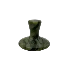 Kamień Gua Sha z jadeitu do masażu twarzy - Wschód - grzybek