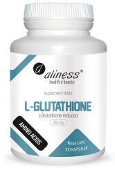 L-Glutathione reduced 500 mg x 100 Vege caps.  -  Aliness